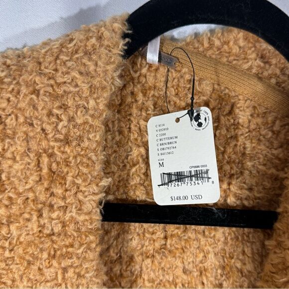 FREE PEOPLE HEATHER CARDI IN BUTTER TUM MEDIUM NWT - Picture 6 of 8